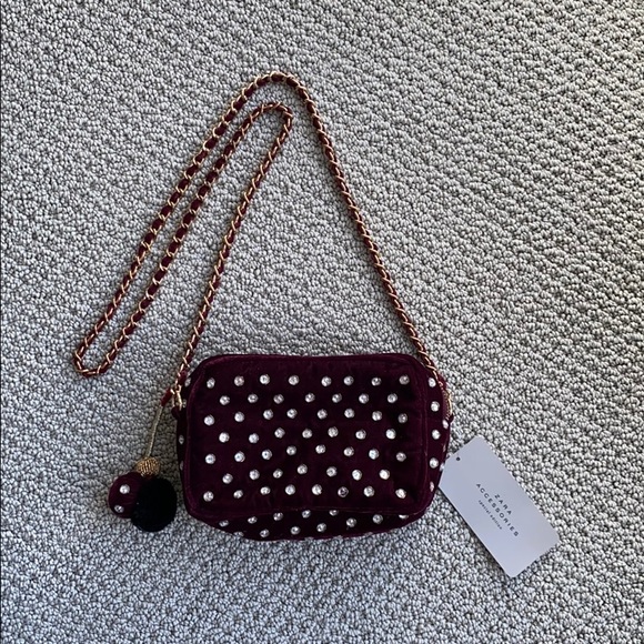 Zara Velvet Handbag with Shimmer - Picture 8 of 8